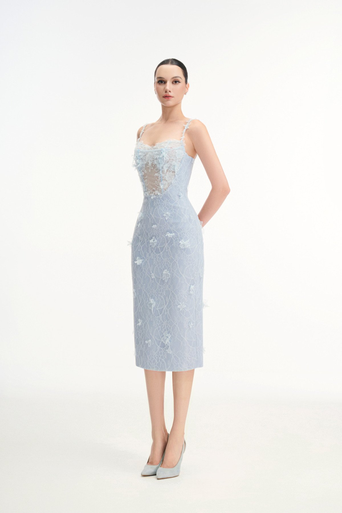 FEMINITY - Đầm Xanh Body