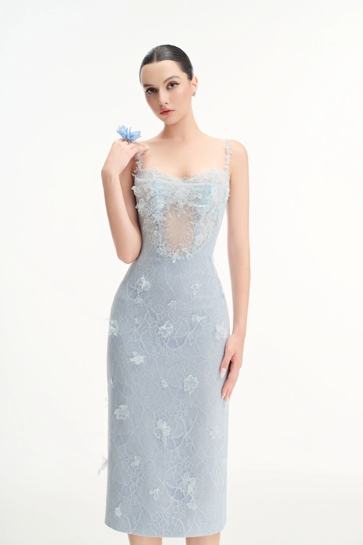 FEMINITY - Đầm Xanh Body