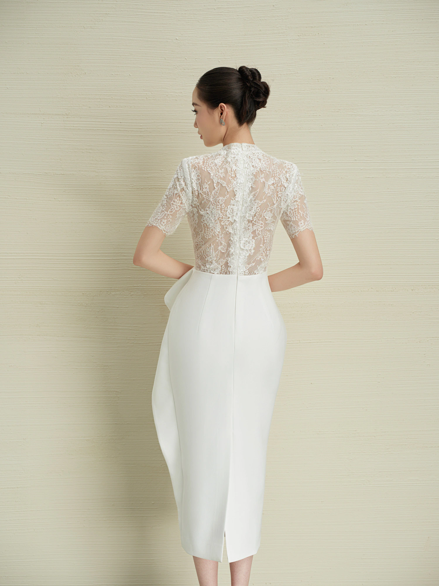 ĐẦM BÚT CHÌ PHỐI REN HOA 3D - Image 6