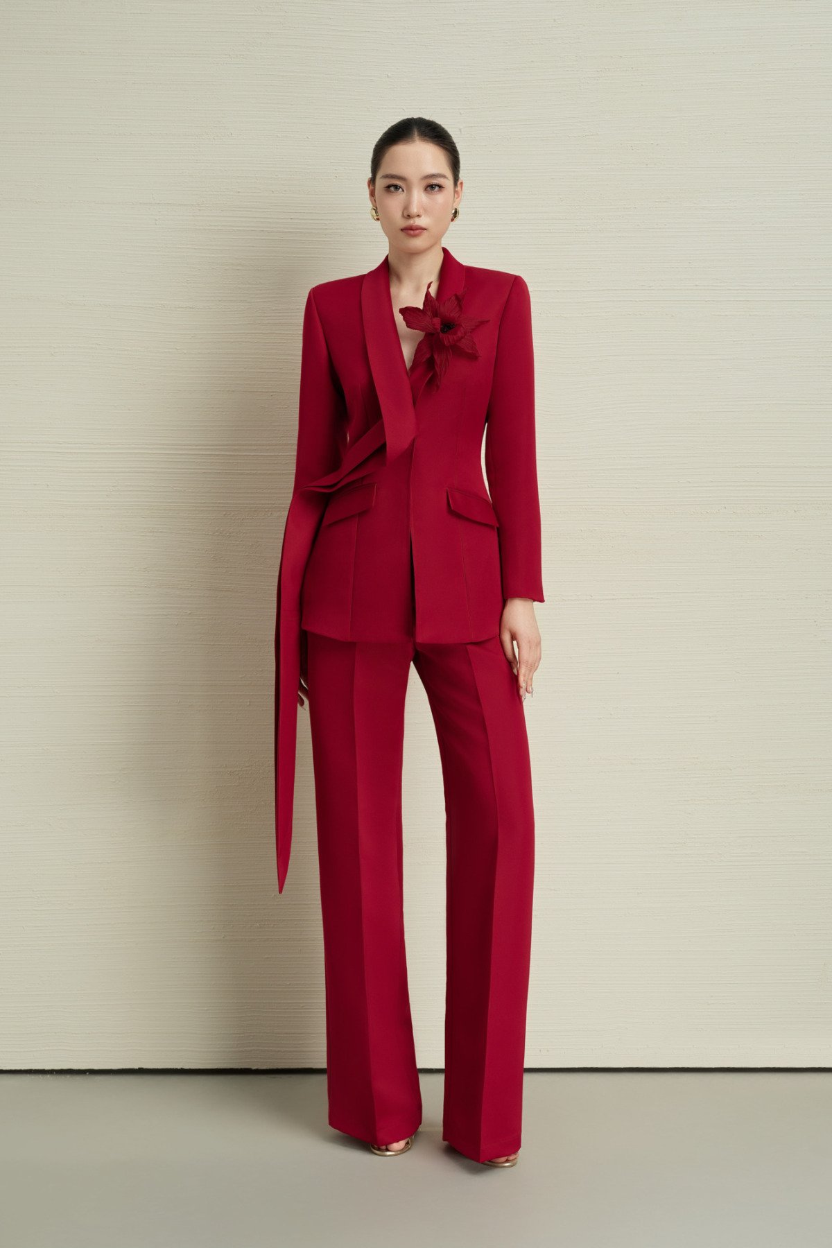 Ruby Red Power Suit