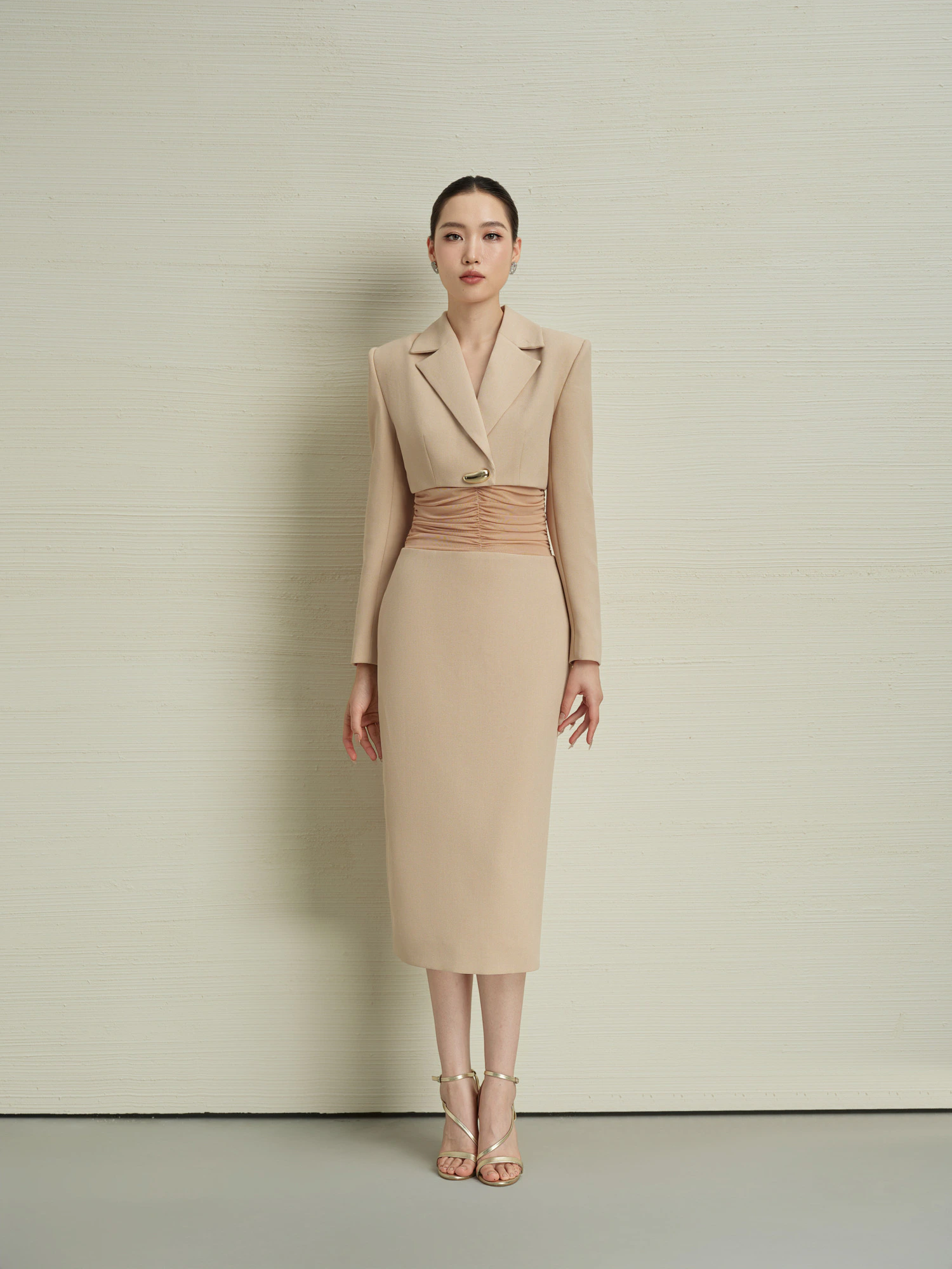 ĐẦM BÚT CHÌ PHỐI EO NHÚN - Image 3