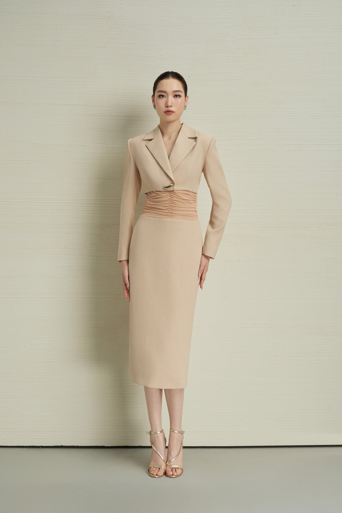 ĐẦM BÚT CHÌ PHỐI EO NHÚN