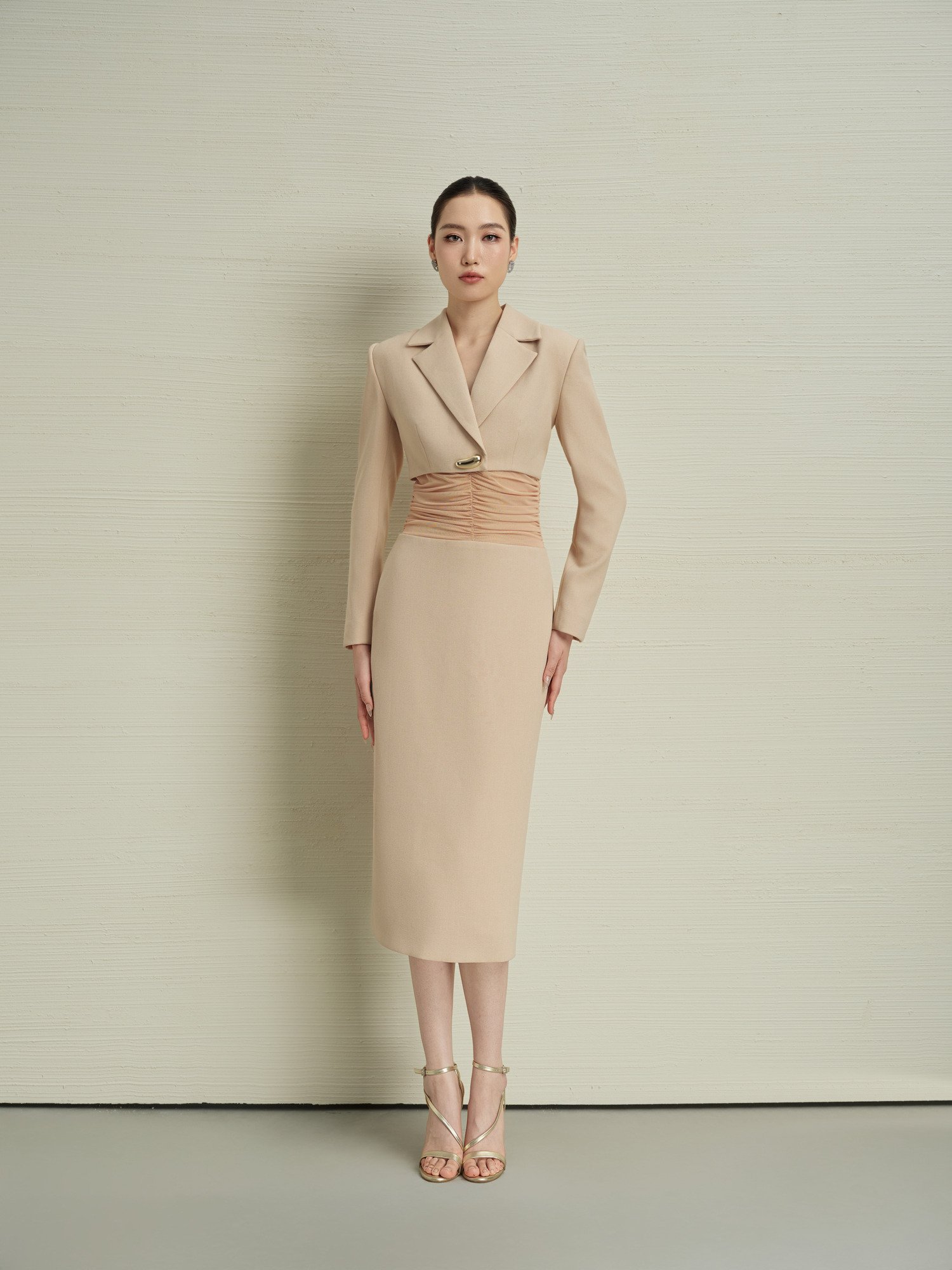 ĐẦM BÚT CHÌ PHỐI EO NHÚN