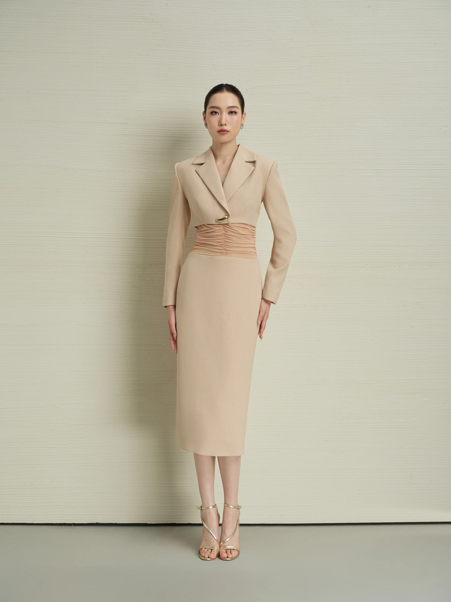 ĐẦM BÚT CHÌ PHỐI EO NHÚN