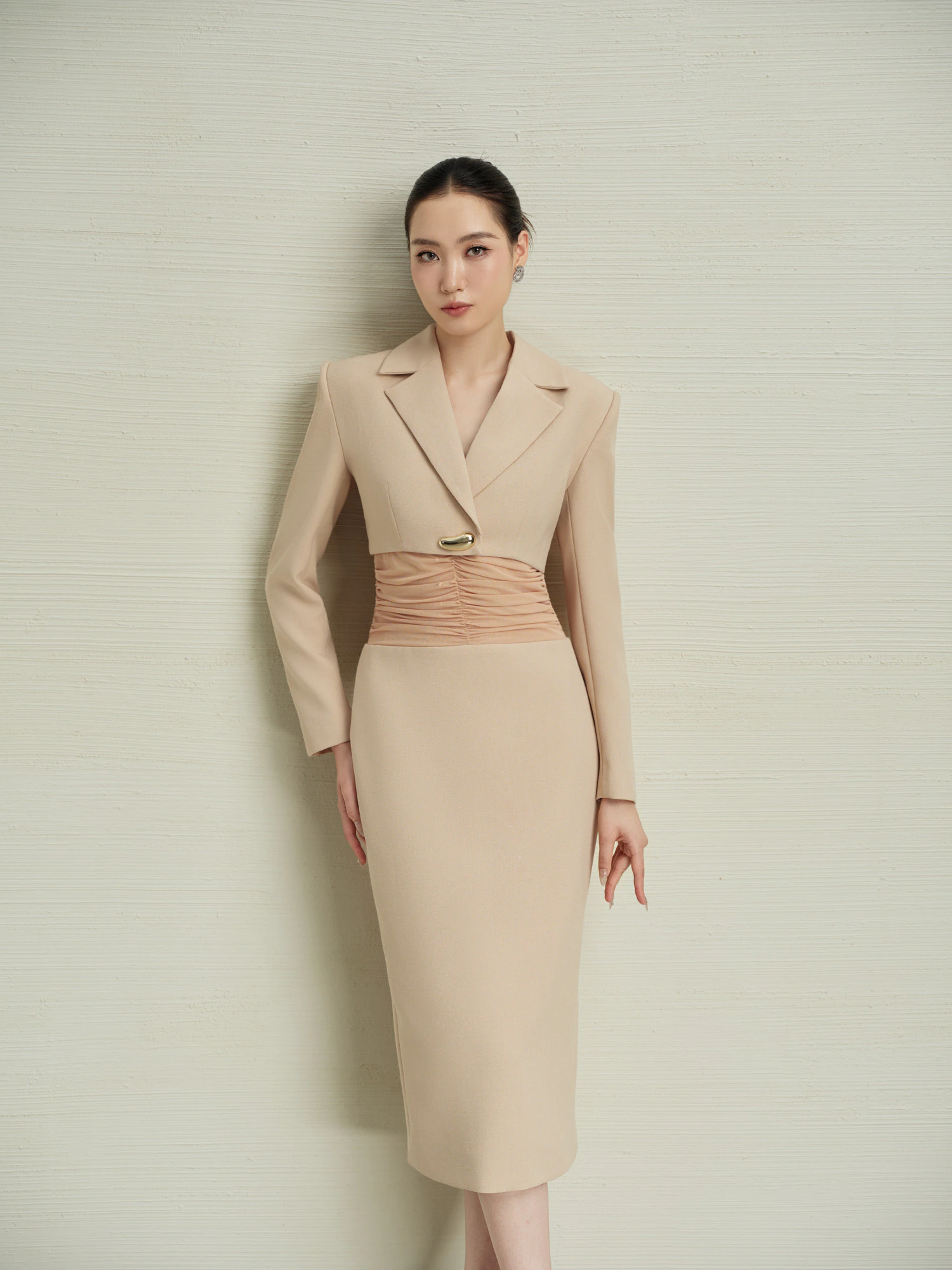 ĐẦM BÚT CHÌ PHỐI EO NHÚN - Image 6