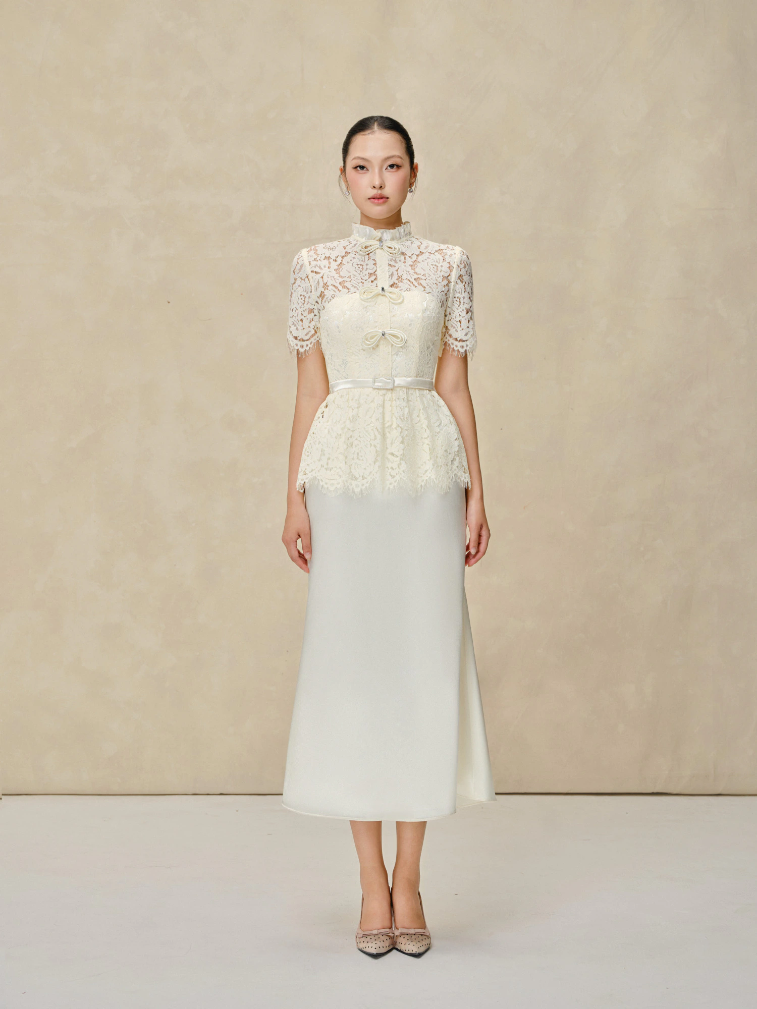 White Lace Dress - Image 2