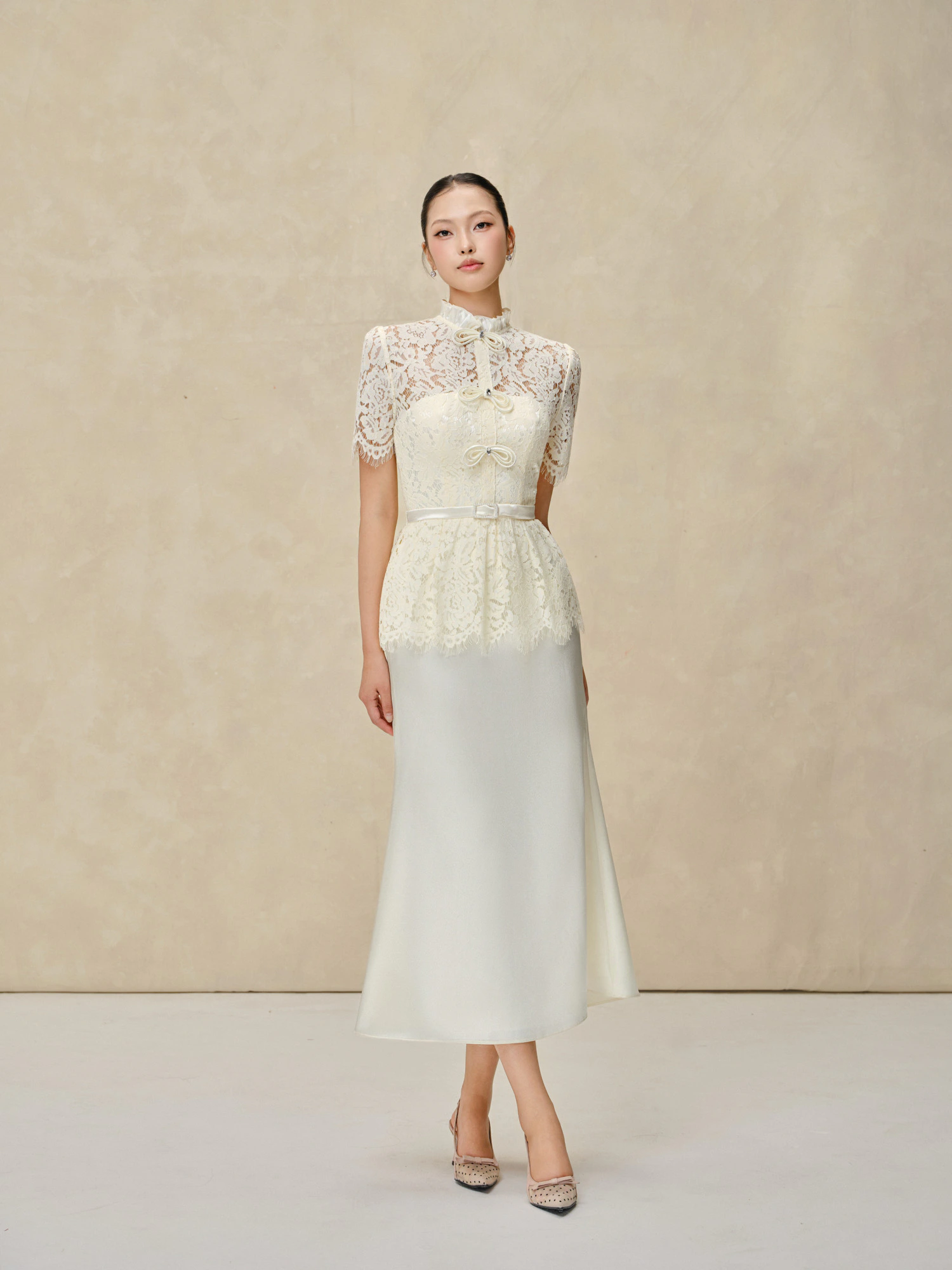 White Lace Dress - Image 3